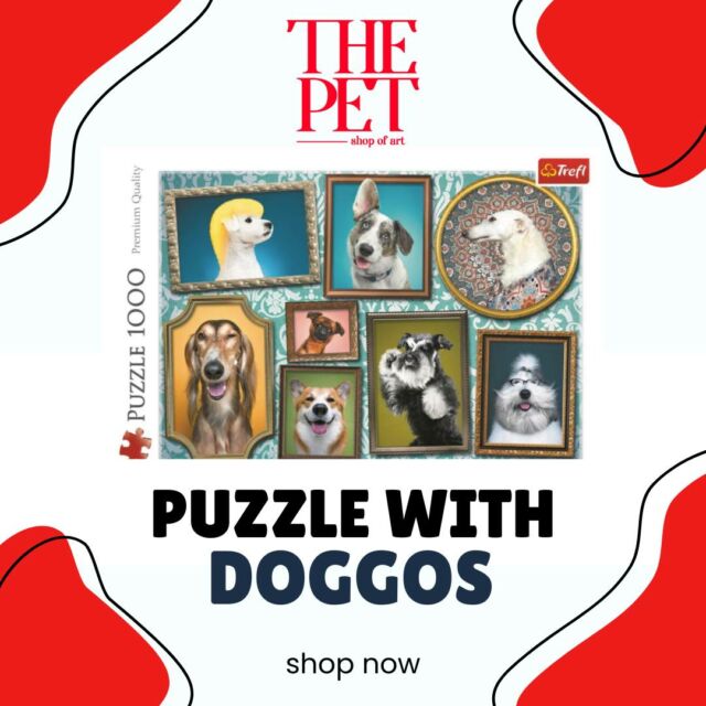 Ψάχνεις δωράκι για κάποιον που αγαπάει τα σκυλιά;🧩 Τι καλύτερο από ένα παζλ με σκύλους! Ένα puzzle πραγματικό έργο τέχνης…  για όλους τους dog lovers! Αποτελείται από 1.000 τμχ#THEPET #thepetartshop #puzzle #dogowner #doglover